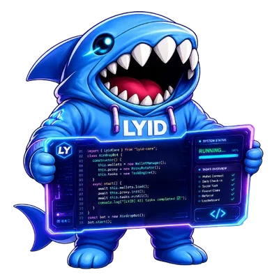 LYID mascot with code